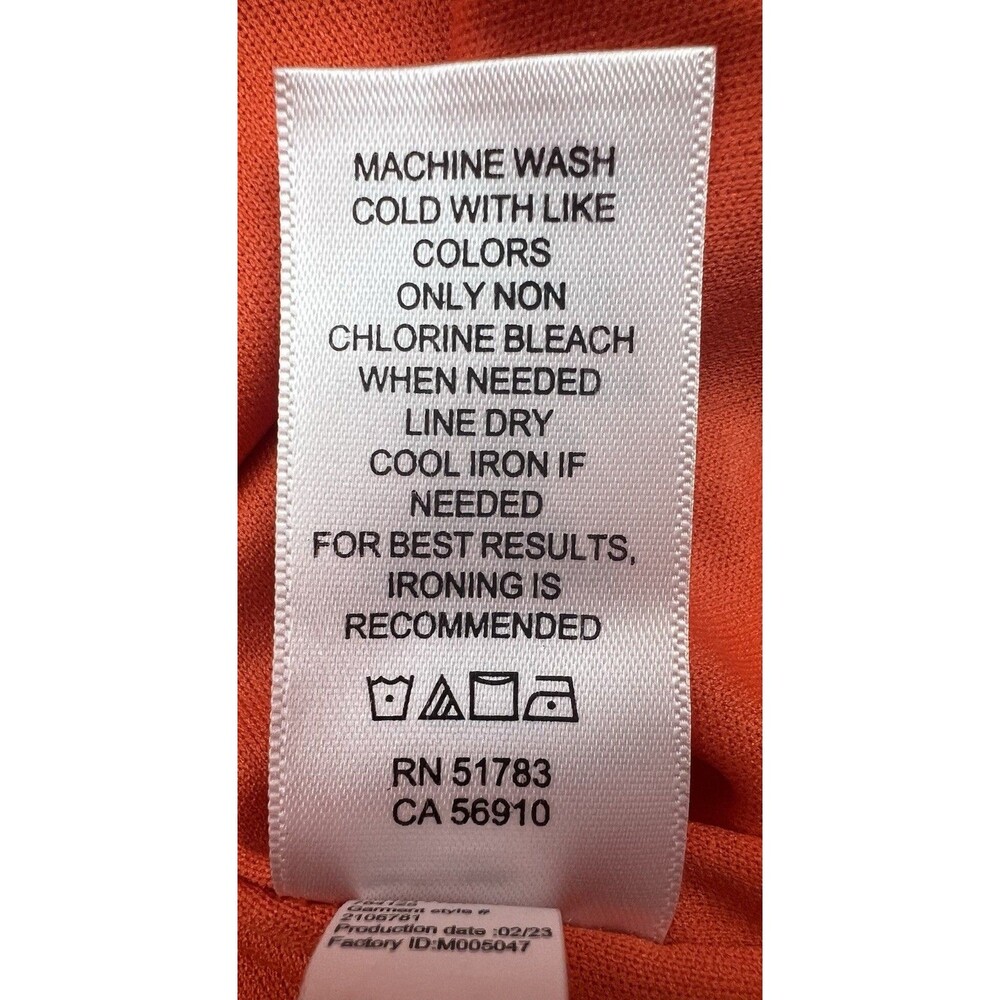NWT Maurice’s Orange Floral Print Halter Top Sharkbite Hem‎ Maxi Dress Size MED - Picture 16 of 16